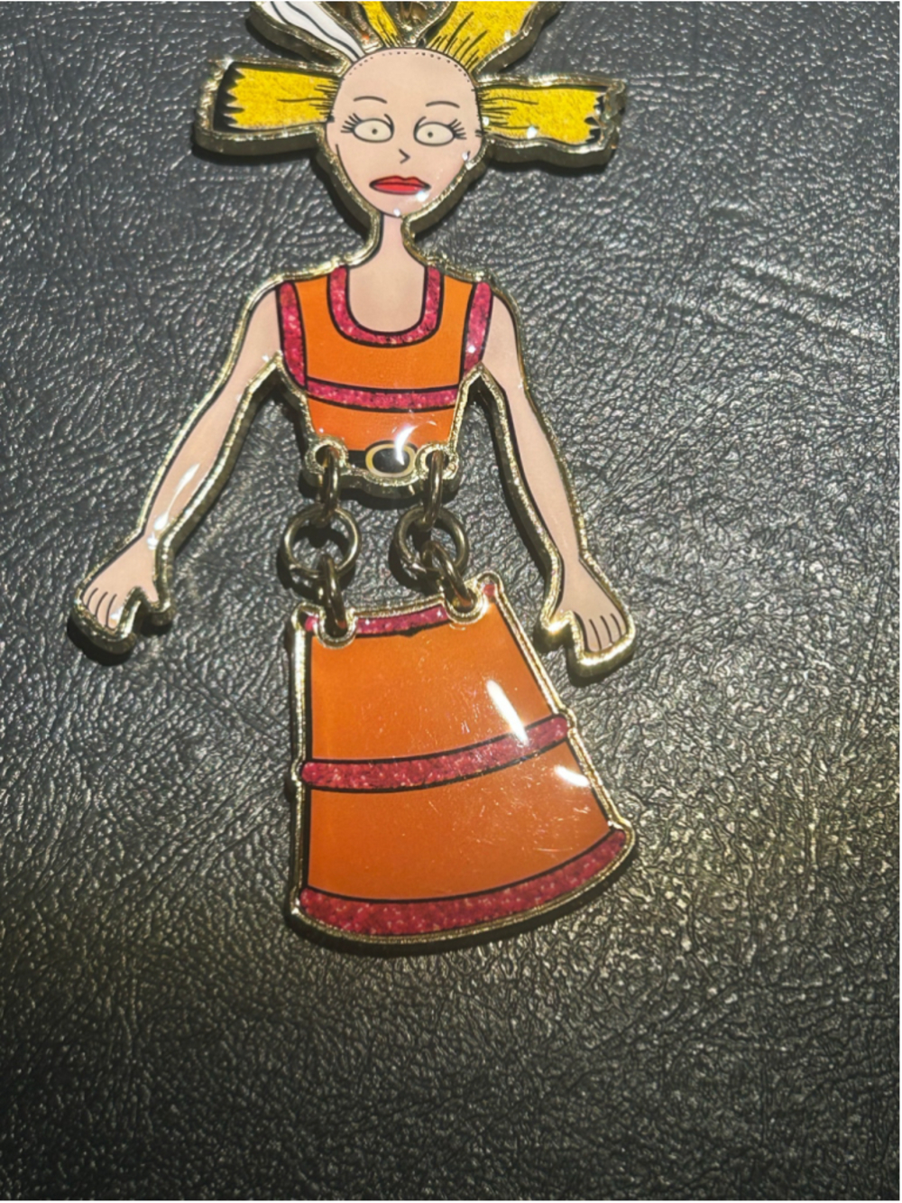 Danielle Nicole Rugrats Cynthia Keychain One Size Orange Yellow - Picture 4 of 4